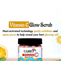 CARET ORGANIC Set Of 2 De-Tan Face Pack & Vitamin C Glow Scrub - 100 g Each image 5