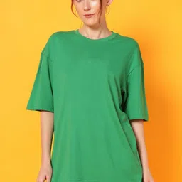 PockMAN Women Drop-Shoulder Sleeves Bio Finish Boxy T-shirt-picture-23