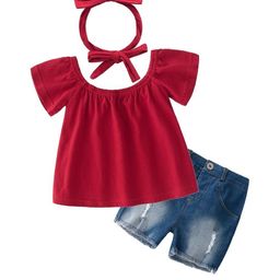 LULU & SKY Girls Pure Cotton Top With Shorts-image-86