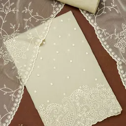 Soch Embroidered Silk Chiffon Unstitched Dress Material-image-44