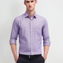 Arrow Men Comfort Spread Collar Micro Ditsy Printed Cotton Slim Fit Formal Shirt-image-64