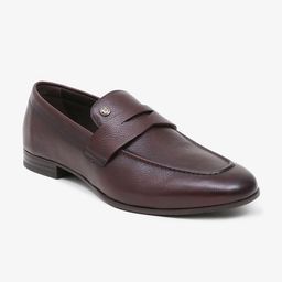 TONI ROSSI Men Leather Slip-On Formal Loafers-image-61