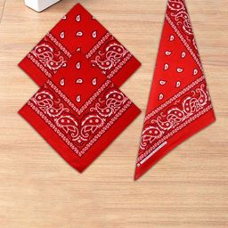 Kuber Industries Pack Of 2 Red Printed Cotton Handkerchief-19