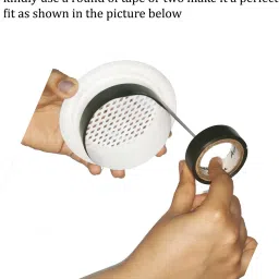 myy brand Round Wall Ventilation Air Hole Closer Mosquito Net Dust Controller White 12 PSC (4 INCH) Insect Net image 4