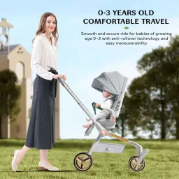 staranddaisy Stroller / Pram for Baby with 3 Recline Position & 5 - Point safety harness Stroller image 4