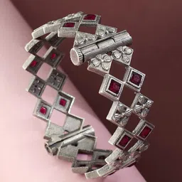 Fabindia Stone-Studded Openable Bangle-image-55