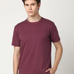 Stitch Hub Men Solid Cotton T-shirt-picture-3