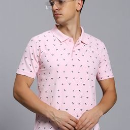 TIMBER HITCH Printed Polo Collar Short Sleeves T-shirt-image-85