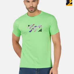 GLOBAL NOMAD Men 2 Printed Bio Finish Applique T-shirt-image-80