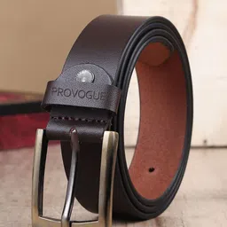 Provogue Men Textured Leather Formal Belt-image-18