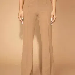 Stylecast X Slyck Solid Wide Leg Regular Trouser-image-58