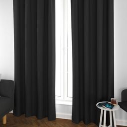 Parda Online Black Set of 4 Black Out Window Curtain-image-23