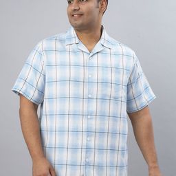 NEON CHILLIE Men Windowpane Checks Opaque Checked Casual Shirt-image-76