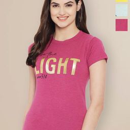 Metronaut Women Typography 3 Printed Applique T-shirt-image-81