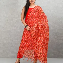 Apratim Ethnic Motifs Printed Tasselled Dupatta-3