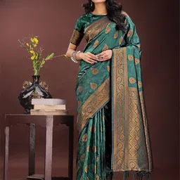 DIVASTRI Ethnic Motifs Woven Design Zari Saree-picture-27