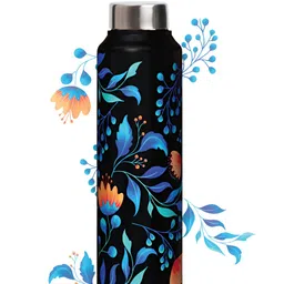 Speedex Multicoloured & Multicoloured Single Stainless Steel Printed Single Wall Vacuum Water Bottle-image-59