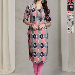 7Threads Women Ethnic Motifs Printed Straight Kurtas-image-25
