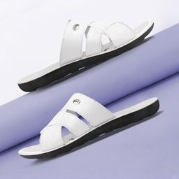 PU-PINE Men White Sandals-image-92