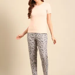 Pepe Jeans Women Floral Printed Pure Cotton Night suit-image-36