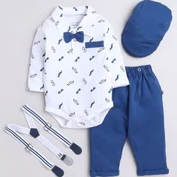BUMZEE Boys Printed Pure Cotton Suit Set-image-26