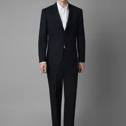 Luxure by Louis Philippe Slim-Fit Double Vent Single-Breasted Two-Piece Formal Suit-image-76