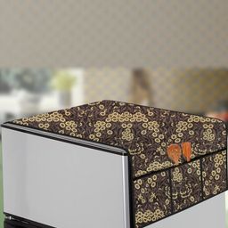 The Furnishing Tree Mustard Plastic Refrigerator Cover-image-70