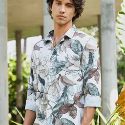 Campus Sutra Men Classic FloralPrinted Casual Shirts-picture-37