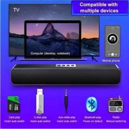 Soroo Future E-91 USB & TWS I Mini Gaming BT Speaker for TV, Mobile, PC, Tablets, Laptops 10 W Bluetooth Soundbar image 5