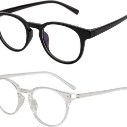 UV Protection Rectangular, Retro Square, Spectacle Sunglasses (Free Size)-image-2