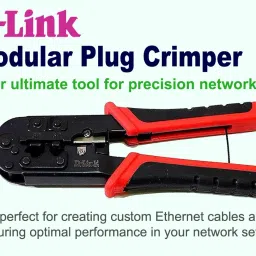 D-Link NTC-001 Modular Plug Crimper DLink Red Tool for Network Cables Telephone Cables Combo Set image 4