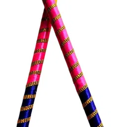 leafblu Premium Quality Navratri Wooden Dandiya Sticks for Garba Night (Pack of 1 Pair) Dandia Sticks-picture-14