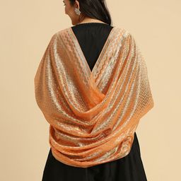 Dupatta Bazaar Ethnic Motifs Woven Design Dupatta with Zari image 3