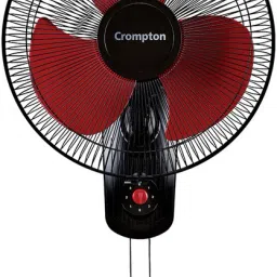 WM HISPEED GALE CLASSIC 16" Black Red 400 3 Blade Wall Fan-image-69