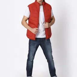 t-base Men Rust Lightweight Puffer Jacket image 4