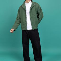 HIGHLANDER Mock Collar Long Sleeves Open Front Jacket image 4