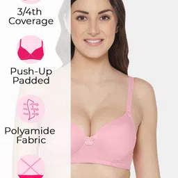 Tweens Pack Of 2 Medium Coverage Heavily Padded Push-Up Bras With All Day Comfort image 4