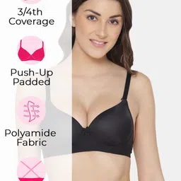 Tweens Pack Of 3 Medium Coverage Heavily Padded Push-Up Bras With All Day Comfort image 2