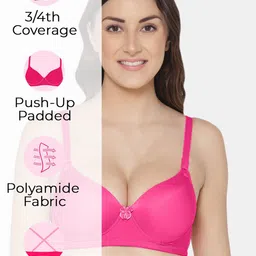 Tweens Pack Of 3 Medium Coverage Heavily Padded Push-Up Bras With All Day Comfort image 3
