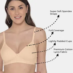 Tweens Pack of 2 Lightly Padded Full Coverage T-Shirt Bras With All Day Comfort image 5
