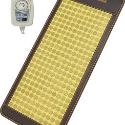 Carefit Electric Big Natural Jade Stone Massage Heating Mat Full 6x2.7 Ft for all type of Body Pains & Blood Circulation Massager-image-79