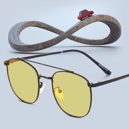 Peter Jones Eyewear Unisex Square Sunglasses With Polarised Lens PO-N730Y-D image 4