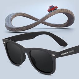 Peter Jones Eyewear Unisex Aviator Sunglasses With Polarised Lens PO-N720B-D image 5