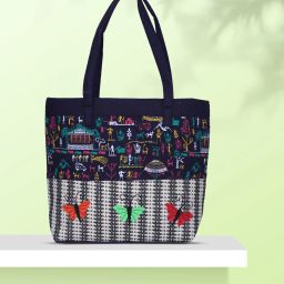 Women Blue Messenger Bag-image-89