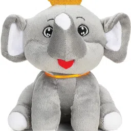 Plush Cute Crown Elephant Soft Toy for Kids- 20 cm-image-71
