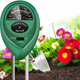 3 in 1 Soil Moisture Light and pH/Acidity Meter Hydroponic Plant Tester All-in-One Analog Moisture Measurer-9