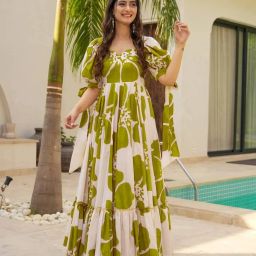 Polyester Stitched Anarkali Gown-image-15