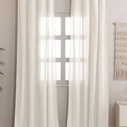HOMEMONDE White Set of 2 Sheer Long Door Curtain-image-48