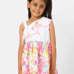 Nauti Nati Floral Print One Shoulder Ruffled Chiffon Fit & Flare Dress-picture-47