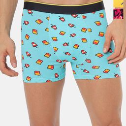 bummer Pack Of 3 Men's Underwear Mircomodal Printed Trunks TRMCGTBRE03S-30